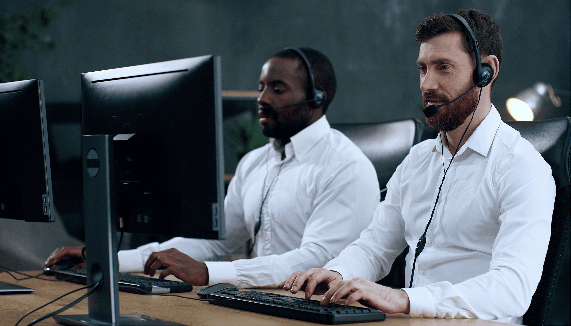 A Workstat team member reviewing a customer enquiry